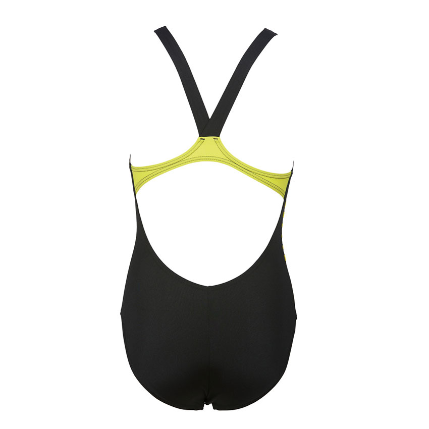 Arena Girls Illusion Black Swimsuit