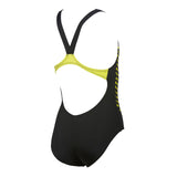 Arena Girls Illusion Black Swimsuit