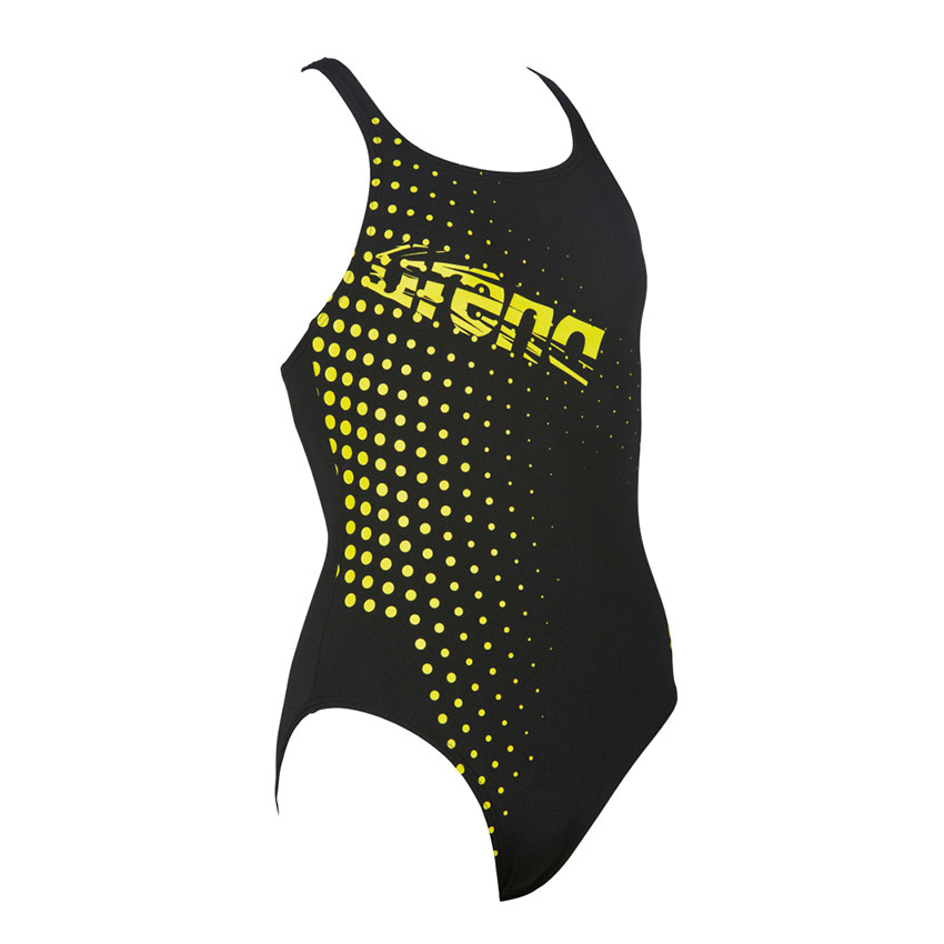 Arena Girls Illusion Black Swimsuit
