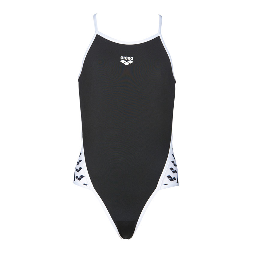 Arena Junior Team Stripe Swimsuit - Black