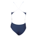 Arena Junior Team Stripe Swimsuit - Navy