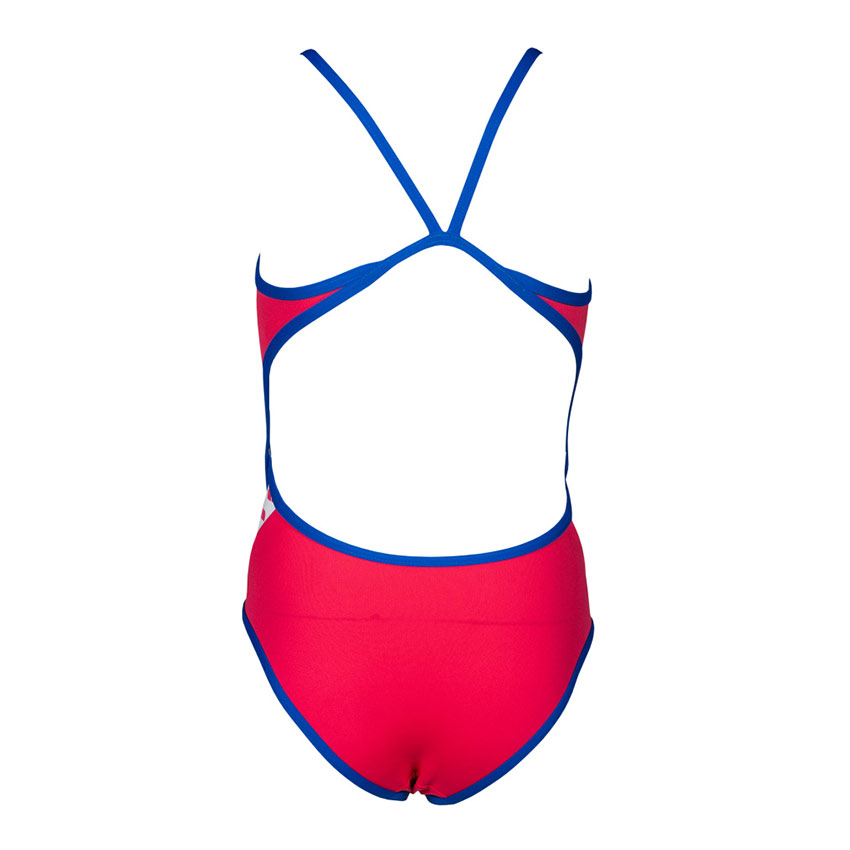 Arena Junior Team Stripe Swimsuit - Pink