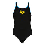 Arena BigLogo Girls Black Blue Swimsuit