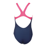 Arena BigLogo Girls Navy Blue Swimsuit