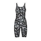 Arena Shattered Black Legged Swimsuit
