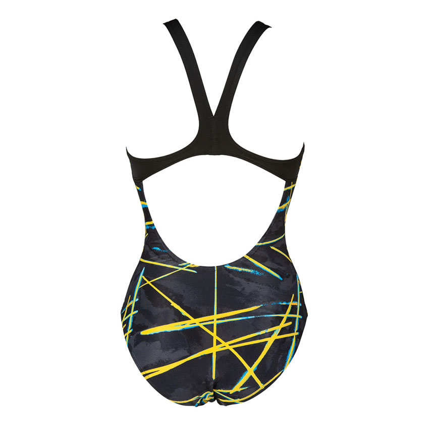 Black Arena Light Beams Swimsuit
