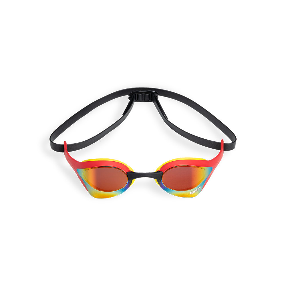 Arena Cobra Ultra Swipe Mirror Goggle - Gold / Red