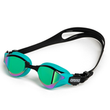 Arena Cobra Tri Swipe Mirror Goggles - Emerald Peacock