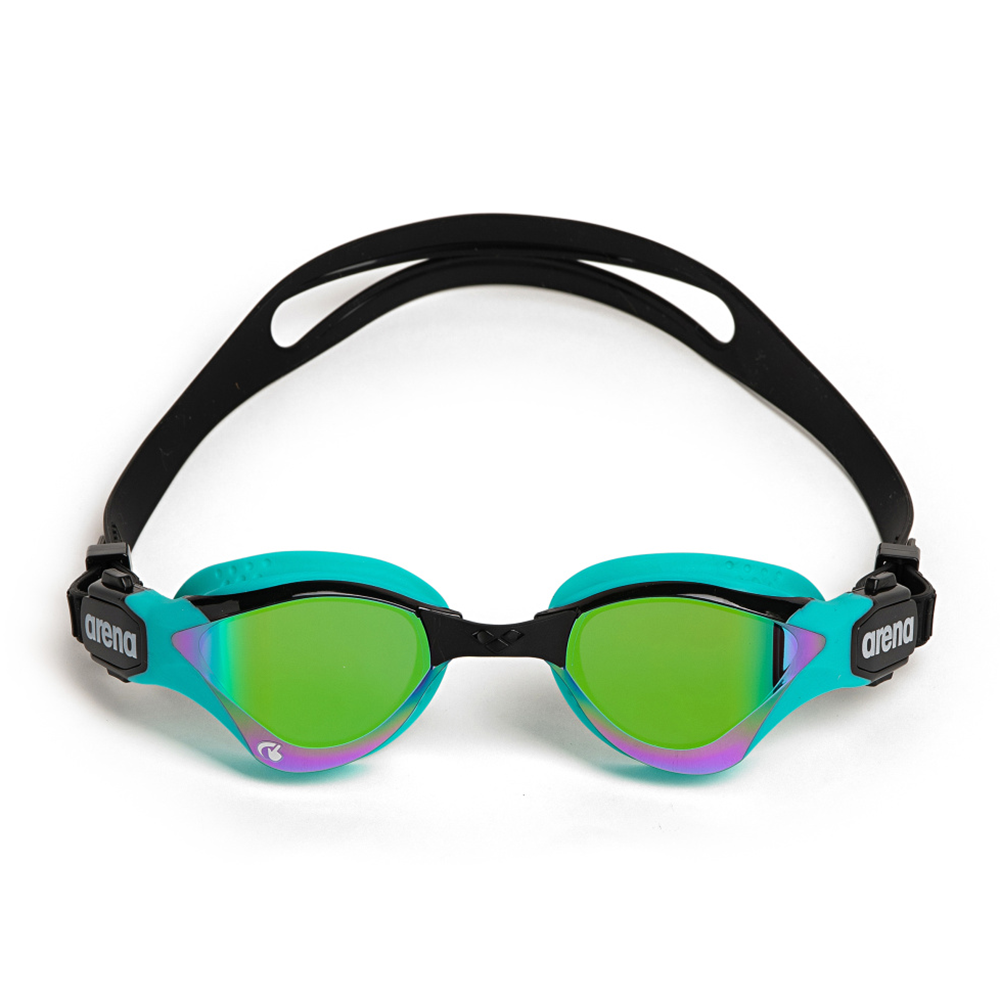 Arena Cobra Tri Swipe Mirror Goggles - Emerald Peacock