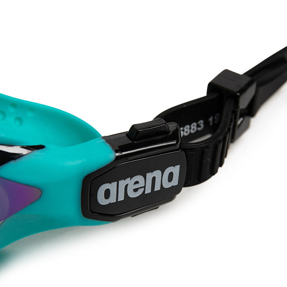 Arena Cobra Tri Swipe Mirror Goggles - Emerald Peacock