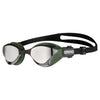 Arena Cobra Tri Swipe Mirror Goggles - Silver Army