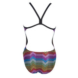 Multicolour Arena Stripes Swimsuit