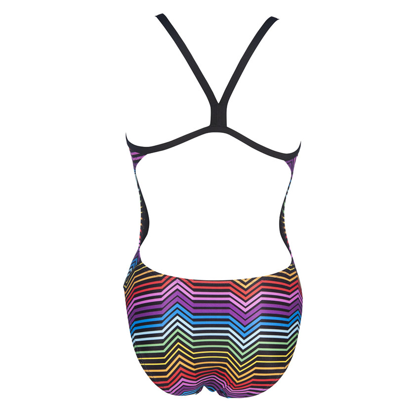 Multicolour Arena Stripes Swimsuit