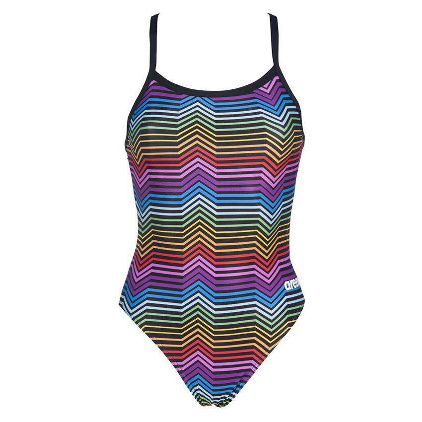 Multicolour Arena Stripes Swimsuit