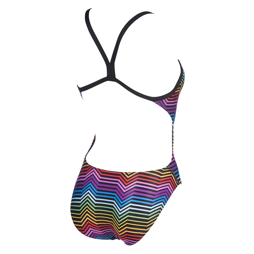 Multicolour Arena Stripes Swimsuit