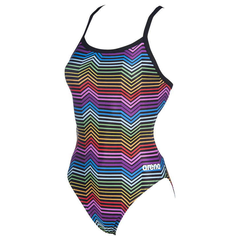 Multicolour Arena Stripes Swimsuit