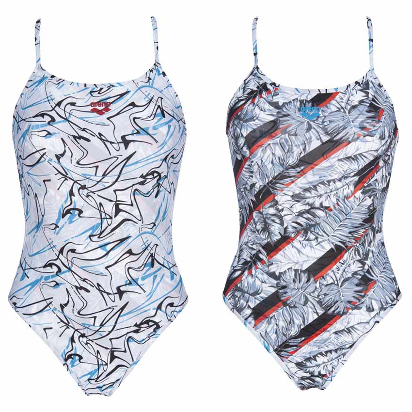 Arena Floral Logo REVERSIBLE Swimsuit