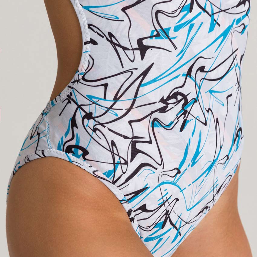 Arena Floral Logo REVERSIBLE Swimsuit