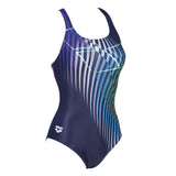 Blue Arena Optical Waves Swimsuit