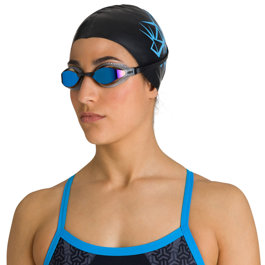 Blue Arena Airspeed Mirrored Goggles - Silver