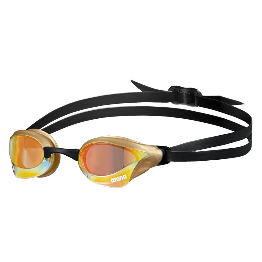 Yellow-Copper Gold Arena Cobra Core Swipe Goggles