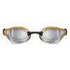 Silver Gold Arena Cobra Core Swipe Goggles