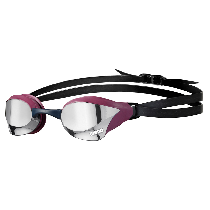 Silver - Red Wine Arena Cobra Core Swipe Mirror Goggles