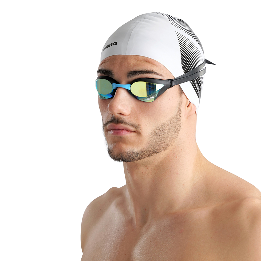 Aqua-Black Arena Cobra Core Swipe Mirror Goggles