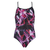 Arena Night Lights Girl's Swimsuit - Pink