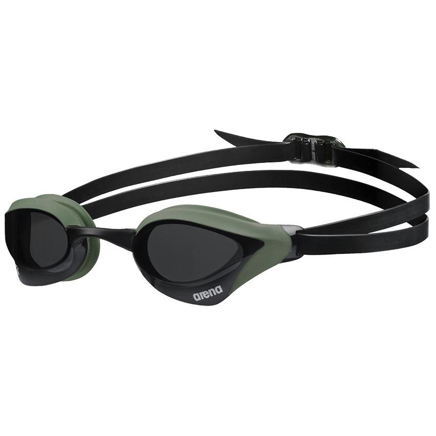 Smoke And Green Arena Cobra Core Swipe Goggles