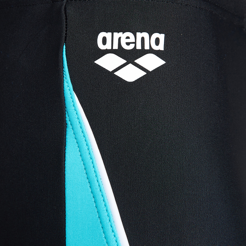 Arena Boy's Black/Turquoise Thrice Jammer