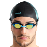 Arena Cobra Swipe Mirrored Aqua / Black