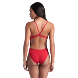 Arena Lace Back Red Swimsuit