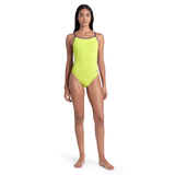 Arena Lace Back Soft Green / Purple Swimsuit