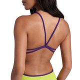 Arena Lace Back Soft Green / Purple Swimsuit