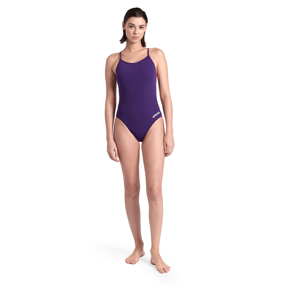 Arena Lace Back Purple Swimsuit