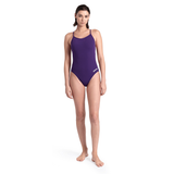 Arena Lace Back Purple Swimsuit