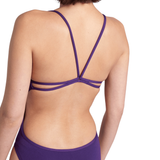 Arena Lace Back Purple Swimsuit