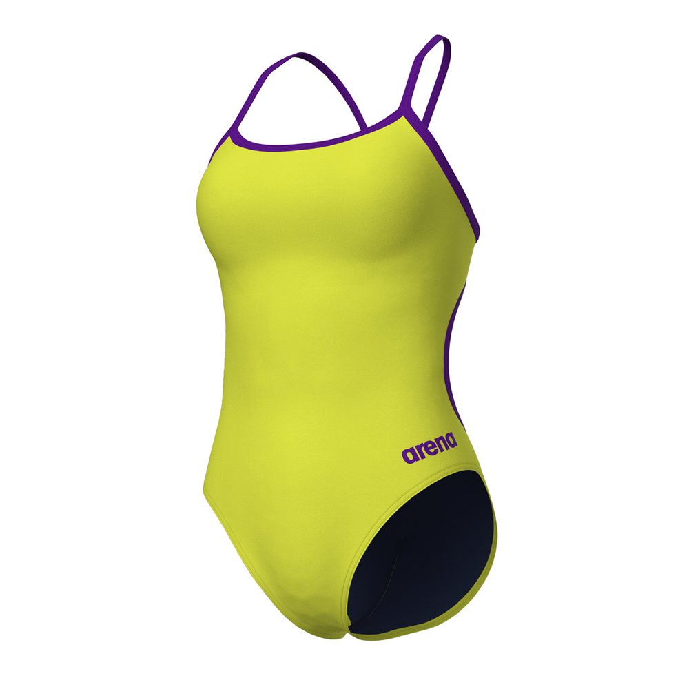 Arena Lace Back Soft Green / Purple Swimsuit