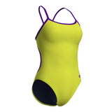 Arena Lace Back Soft Green / Purple Swimsuit