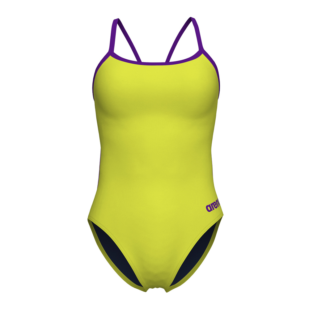 Arena Lace Back Soft Green / Purple Swimsuit