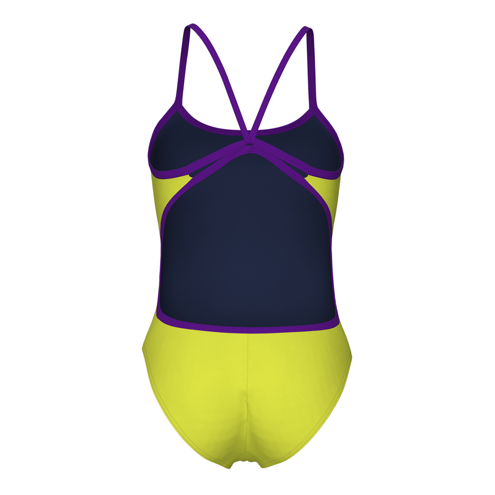 Arena Lace Back Soft Green / Purple Swimsuit