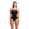 Arena One Double Cross Black Swimsuit