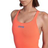 Arena Team Solid Pro Bright Coral Swimsuit