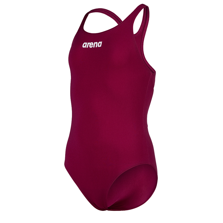 Arena Pro Solid Girls Swimsuit - Red Fandango