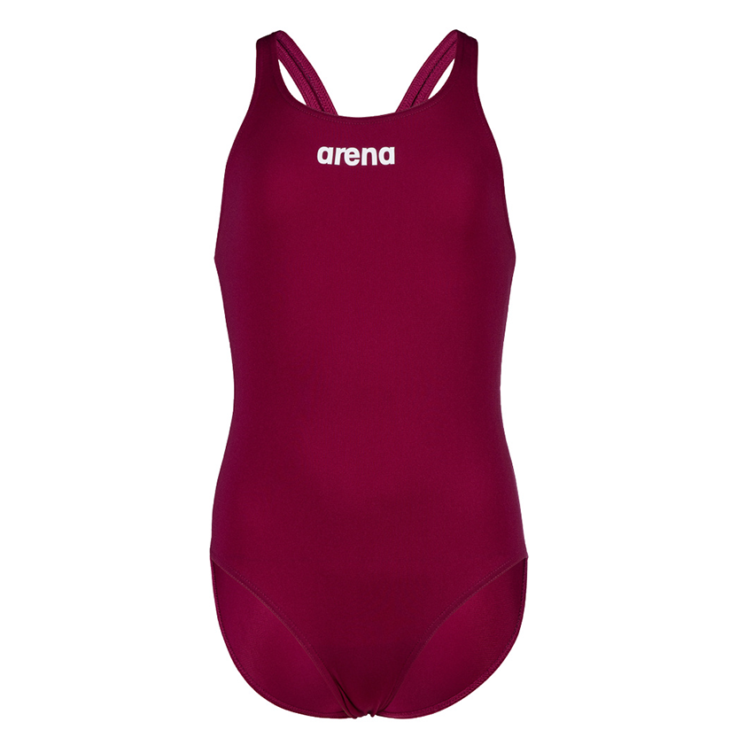 Arena Pro Solid Girls Swimsuit - Red Fandango
