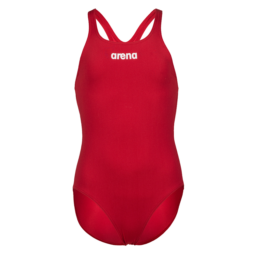 Arena Pro Solid Girls Swimsuit - Red