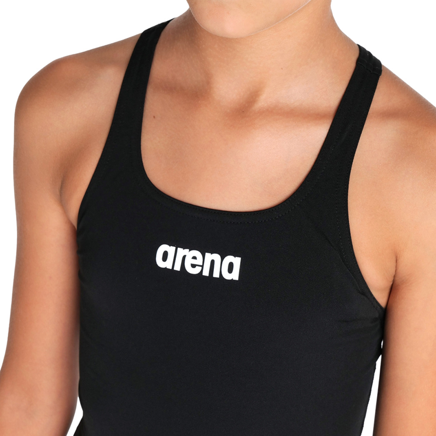 Arena Pro Solid Girls Swimsuit - Black