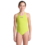 Arena Pro Solid Girls Swimsuit - Soft Green