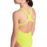 Arena Pro Solid Girls Swimsuit - Soft Green